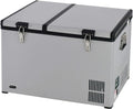 FM-65G 65 Quart Portable Refrigerator and Deep, AC 110V/ DC 12V, Real Chest Freezer for Car, Home, Camping, and RV with-8掳F to 50掳F Temperature Range, Gray, One Size