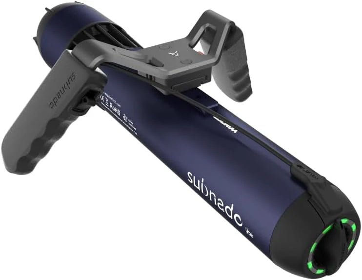 Underwater Scooter Lite, Water Sports Diving Scooter with Removable Handle, Compact and Portable Water Scooter for Adults&Kids, Scuba Diving Snorkeling Sea Scooter Multiple Uses, Blue