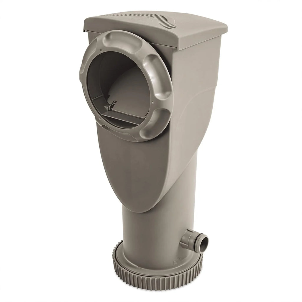 Gallons Per Hour 2 in 1 Filter Pump and Skimmer System with Clamps and 1.5 Inch Hose Fitting for Above Ground Swimming Pools